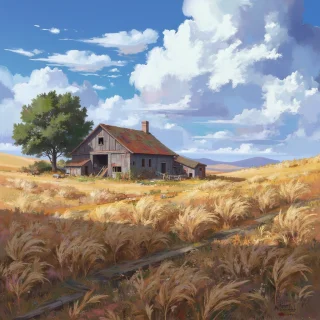 detailed oil painting scene holo-v1