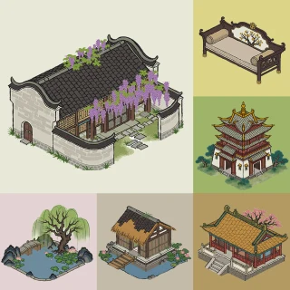 isometric traditional eastern holo-v1